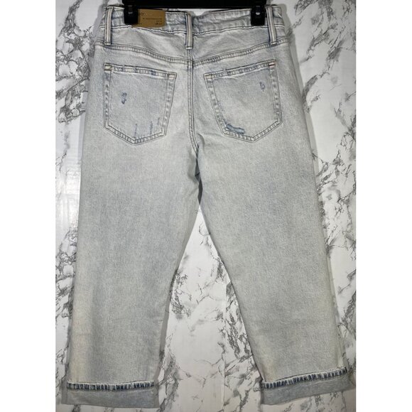 Edgely Womens Original Fit Mid Rise Relaxed Boyfriend Crop Jeans Size 10 25" ins - Picture 2 of 6